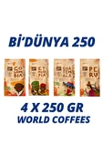 Bİ'DÜNYA FİLTRE KAHVE WORLD COFFEES 250 LER (4X 250 GR) - 1
