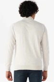 Süvari Rahat Kalıp Yarım Balıkçı Yünlü Ekru Triko - 3