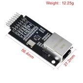 LAN8720 Ethernet Haberleşme Modülü 10 / 100 Rmıı Internet Alıcı Verici Iletişim Ağ Network Modülü thumbnail 5