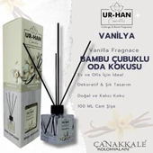 VANİLYA Bambu Çubuklu Oda Kokusu 100 ML Cam Şişe - 1