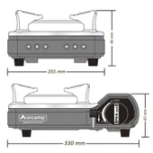 Orcamp Tekli Portatik Ocak Gri CK-505 - 3