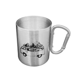 Orcamp Karabina Saplı Çelik Kupa Bardak Gri OUT-1850 thumbnail 2