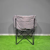 Argeus Balcony Comfort Katlanabilir Kamp Sandalyesi Kare Desenli thumbnail 4