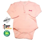 Sema Baby Uzun Kol Kaşkorse Badi (Body) - Pembe  6-12 Ay - 1