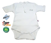 Sema Baby Yarım Kol Kaşkorse Badi (Body) - Beyaz  12-18 Ay - 1