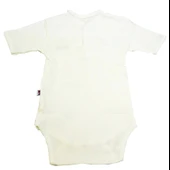 Sema Baby Yarım Kol Kaşkorse Badi (Body) - Ekru  18-24 Ay - 2