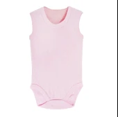 Sema Baby Jakarlı Askılı Badi (Body) - Pembe 9-12 Ay - 1