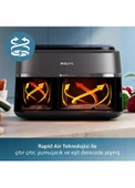 Philips Airfryer NA350/00 Çift Hazneli Fritöz 9L thumbnail 4