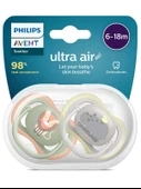 Philips Avent SCF085/17 Ultra Air Emzik 6-18 Ay 2li Erkek - 1