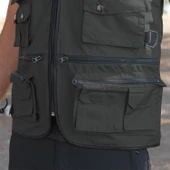 Action Dört Mevsim Çok Cepli Outdoor Spor Yelek Haki - 5