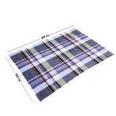 Peluş Polar Kamp Battaniyesi - Mavi Ekose - Acil Durum Battaniye - Argeus Camp - 6