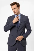 Slimfit Armürlü Takım Elbise - 5