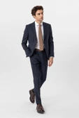 Slimfit Desenli Takım Elbise - 3