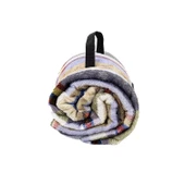 Peluş Polar Kamp Battaniyesi - Haki Ekose - Acil Durum Battaniye - Argeus Camp - 3