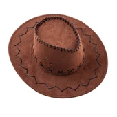 Kovboy Şapkası - Fötr Şapka - Açık Kahve - HG-200 - 2