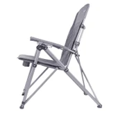 Trono 3 Katlanabilir Kamp Sandalyesi - Orcamp - Kademeli - Gri thumbnail 4