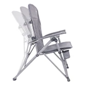 Trono 3 Katlanabilir Kamp Sandalyesi - Orcamp - Kademeli - Gri thumbnail 5