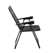 Katlanabilir Kamp Sandalyesi - Rest - Bardaklıklı - Argeus - Siyah thumbnail 5