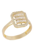 Cigold Taşlı Yüzük 14 Ayar Altın 2.15 Gr OA-C11601028994 - 1