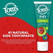 Tom's of Maine Kids Natural Florürlü Çürük Önleyici Çocuk Diş Macunu Şapşal Çilek (Silly Straberry) 144 gr - 4
