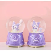 Kuromi Işıklı Müzikli Kar Küresi Orta Boy Model 3 - 1