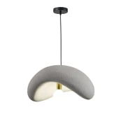 Apliqa Voliny Büyük Gri Beton Modern Sarkıt Oturma Odası Salon Sarkıt Avize thumbnail 2