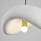 Apliqa Voliny Tekli Beyaz Beton Modern Sarkıt Oturma Odası Salon Sarkıt Avize - 6