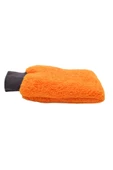 AutoFresh Welsoft Oto Yıkama Eldiveni Astarlı Araç Temizleme Mikrofiber Araba Cila Eldiveni Turuncu - 5