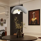 Apliqa Voliny Büyük Gri Beton Modern Sarkıt Oturma Odası Salon Sarkıt Avize thumbnail 1