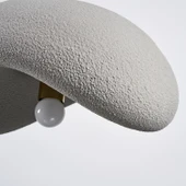 Voliny Tekli Gri Beton Modern Sarkıt Oturma Odası Salon Sarkıt Avize thumbnail 5