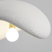 Apliqa Voliny Büyük Beyaz Beton Modern Sarkıt Oturma Odası Salon Sarkıt Avize - 6