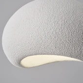 Apliqa Tretan Tekli Beyaz Beton Modern Sarkıt Oturma Odası Salon Sarkıt Avize - 6