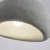 Apliqa Tretan Büyük Gri Beton Modern Sarkıt Oturma Odası Salon Sarkıt Avize - 4