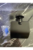 Siyah Havluluk Tuvalet Kağıtlık Set Mat Siyah Paslanmaz Pirinç Malzeme Ikili Set thumbnail 4