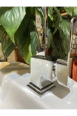 Lavabo Bataryası Kare Tasarım Yüksek Model Banyo Lavabo Musluğu 360 Derece Hareketli Batarya - 3