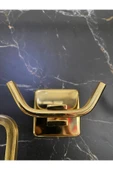 Gold Askılık Altın Banyo Askılık Bornozluk Pirinç Malzeme thumbnail 1