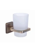 Antik Gold diş Fırçalık Etejerli Eskitme Diş Fırçalık Pirinç Malzeme - 1