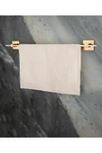 Gold Havluluk Gold Tuvalet Kağıtlık Gold İkili Bornozluk Komple Set Gold Aksesuar thumbnail 2