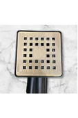 Antik Gold Banyo Yer Süzgeci 10*10 Banyo Gideri Antik Gold Renk Pirinç - 1