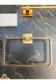 Mat Gold Havluluk Antik Gold Kare Havluluk Pirinç Malzeme Antik Eskitme Banyo Aksesuar thumbnail 1