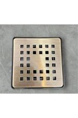 Antik Gold Banyo Yer Süzgeci 10*10 Banyo Gideri Antik Gold Renk Pirinç - 2