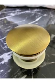 Mat Gold Lavabo Gideri Antik Gold Lavabo Süzgeci Pirinç Malzeme - 3