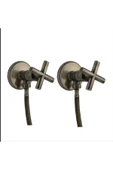 Antik Gold Taharet Muslukları Gider Hortumlar Dahil Komple Set Antik Taharat Muslukları - 1
