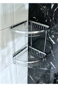 Banyo Şampuanlık Pirinç Malzeme Paslanmaz İkili Şampuanlık - 1