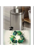 Banyo Çöp Kovası Pedallı Paslanmaz Kova 5 Litre Hacim - 1