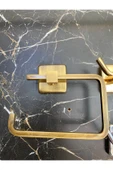 Antik Gold Tuvalet Kağıtlığı Mat Gold Kağıtlık Antik Eskitme Aksesuar Tuvalet Kağıtlık thumbnail 1