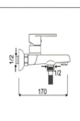Banyo Bataryası Duş Bataryası Silver Gümüş Banyo Musluğu 5 Yıl Garantili - 2