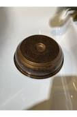 Bakır Hamam Tası Bron Kurna Tası İşlemeli Motifli Ağır Kurna Tası - 2
