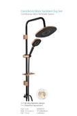 Coral Bronze-black Tall Sistem Duş Seti thumbnail 2