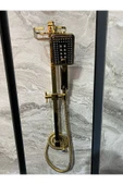 Parlak Gold Altın Premium Duş Seti Altın Duş Başlığı Altın Duş Seti Gold Banyo Seti - 2